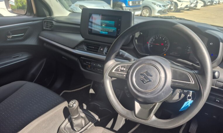 White 2025 Suzuki Swift, interior