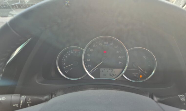 White 2025 Toyota Corolla Quest Exclusive, instrument cluster