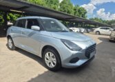 Silver 2025 Suzuki Swift, front three-quarter view